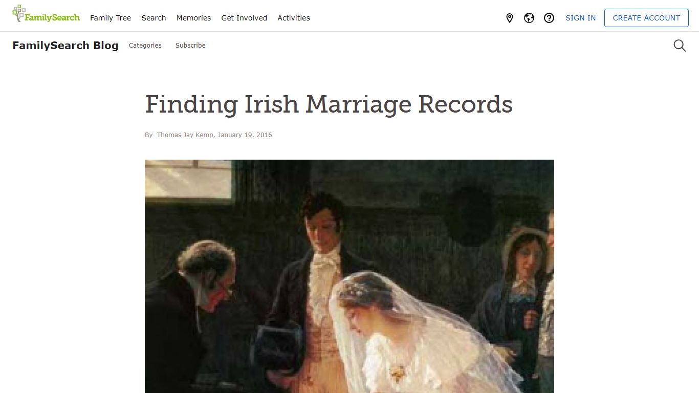 Finding Irish Marriage Records - • FamilySearch Blog