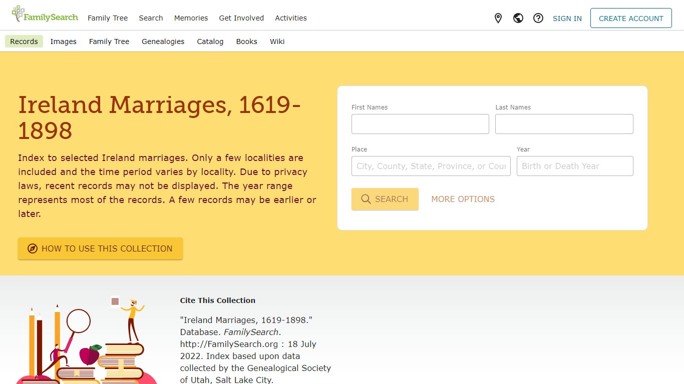 Ireland Marriages, 1619-1898 • FamilySearch